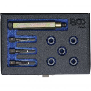 Sada na opravu závitov žeraviacich sviečok, M9 x 1,0, BGS 8648 (Repair Kit for Glow Plug Threads | M9 x 1.0 (BGS 8648))