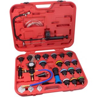 Sada na testovanie chladiaceho systému vr. vákuového plniaceho zariadenia, 29 dielov, STAHLMAXX 19036 (Cooling System Test Set incl. Vacuum Filling Device, 29 pcs. (STAHLMAXX 19036))