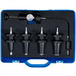 Sada na testovanie chladiča, univerzálna, 5 dielov, BGS 8096 (Universal Radiator Test Set | 5 pcs. (BGS 8096))