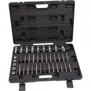Sada na tlmiče, 39 dielov, REPTOOLS 118906 (Shock Absorber Tool Set, incl. Special Sockets, Profiles and Bits, 39 pcs. (REPTOOLS 118906))
