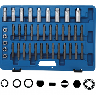 Sada na tlmiče, 39 dielov (Shock Absorber Tool Kit | 39 pcs. (BGS 2086))