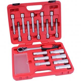 Sada na tlmiče, pre vzperu / ložisko, 18 dielov, STAHLMAXX 100843 (Shock Absorber Tool Set, for Suspension Strut / Strut Bearing, 18 pcs. (STAHLMAXX 100843))