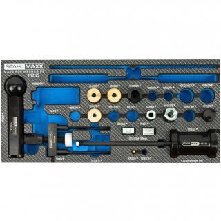 Sada na vyťahovanie vstrekovačov VAG (čerpadlo-vstrekovacia tryska, FSI GEN. 1), STAHLMAXX 117215 (FSI GEN. 1 and Pump Nozzle Injector Disassembly Puller Tool Set, for VAG, like T10055, T10133 (STAHLMAXX 117215))