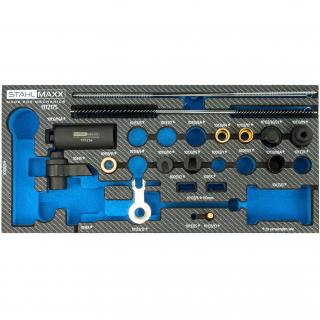 Sada na vyťahovanie vstrekovačov VAG, doplnková pre FSI Gen. 2 a 3, STAHLMAXX 117216 (FSI Gen. 2 and 3 Injectors, Injection Nozzle Extension Tool Set (STAHLMAXX 117216))