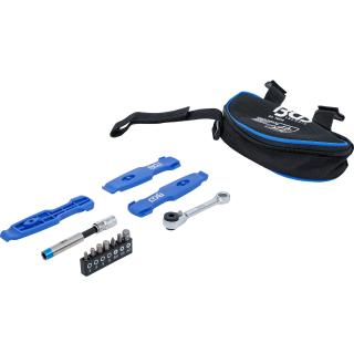 Sada pre bicykel, s taškou na bicykel, 13 dielov, BGS 74516 (Bicycle Tool Set | on the road | 13 pcs. (BGS 74516))