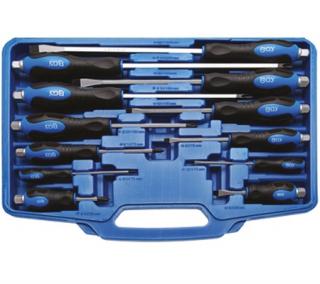 Skrutkovače ploché SL 3,2 - 9,5 mm, PH0 - PH4, 12 dielov, PROFI, BGS 7895 (Screwdriver Set | 12 pcs. (BGS 7895))