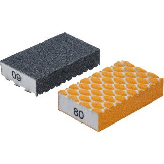 Špongie brúsne, zrnitosť 60 / 80, 2 diely, BGS 80811 (Abrasive Sponge Set | K 60, K 80 | 2 pcs. (BGS 80811))