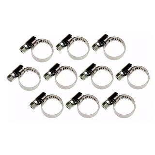 Spony hadicové nerezové, 16 x 25 mm, 10 dielov, BGS 8095-16x25 (Hose Clamps | Stainless | 16 x 25 mm | 10 pcs. (BGS 8095-16x25))