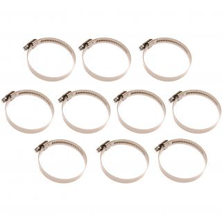 Spony hadicové nerezové, 40 x 60 mm, 10 dielov, BGS 8095-40x60 (Hose Clamps | Stainless | 40 x 60 mm | 10 pcs. (BGS 8095-40x60))