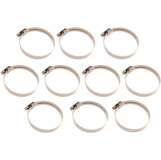 Spony hadicové nerezové, 60 x 80 mm, 10 dielov, BGS 8095-60x80 (Hose Clamps | Stainless | 60 x 80 mm | 10 pcs. (BGS 8095-60x80))