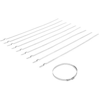 Spony na nápravové manžety, nerezové, 7 mm, 50 - 120 mm, 10 dielov, BGS 70328 (Axle Boot Clamp Set | Stainless Steel | 7 mm | 50 - 120 mm | 10 pcs. (BGS 70328))