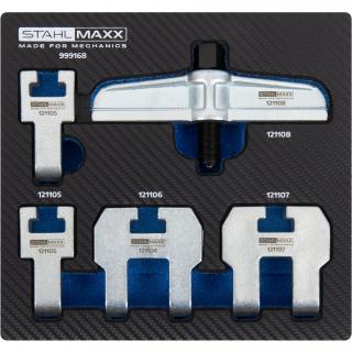 Sťahováky kolesa vačkového hriadeľa, 2-, 3- a 4-ramenné, univerzálne, VAG T40001, STAHLMAXX 999168 (Camshaft Sprocket Puller Set, 2-, 3- &amp; 4-arm, Universal, like VAG T40001 (STAHLMAXX 999168))