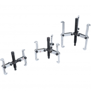 Sťahováky vonkajšie / vnútorné, 2- a 3-ramenné, 75 - 100 - 150 mm, 3 diely, BGS 7730 (Puller Set, 2/3-legs | 150 / 100 / 75 mm | 3 pcs. (BGS 7730))