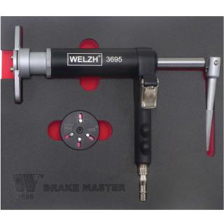 Stlačovák brzdových piestov nízkoprofilový s adaptérom BrakeMate™, univerzálny, pneumatický, Welzh 3696-WW (Brake Mate + Low Profile Air Rewind Spindle (Welzh 3696-WW))
