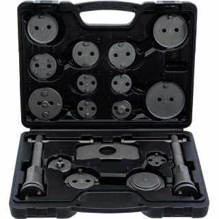Stlačovák brzdových piestov s adaptérmi, 18 dielov, BGS 1110 (Brake Piston Reset Tool Set | 18 pcs. (BGS 1110))