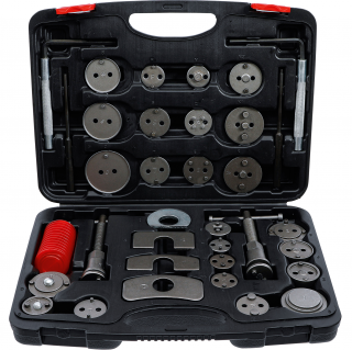 Stlačovák brzdových piestov s adaptérmi, 35 dielov, BGS 91115 (Brake Piston Reset Tool Set | 35 pcs. (BGS 91115))