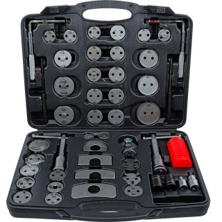 Stlačovák brzdových piestov s adaptérmi a hlavicami, 50 dielov, BGS 91116 (Brake Piston Reset Tool Set | 50 pcs. (BGS 91116))