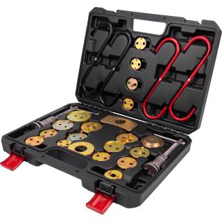 Stlačovák brzdových piestov s adaptérmi (aktualizovanými), 22 dielov, Welzh 850-WW (22-Piece Brake Piston Wind Back Kit (INCLUDES UPDATED ADAPTORS) (Welzh 850-WW))