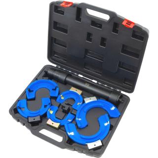 Stlačovák pružín, ťažké prevedenie, pre ľavotočivé pružiny, 7 dielov, Welzh 43200-WW (Heavy Duty Coilspring Compressor Left Hand Version ; 7-Piece (Welzh 43200-WW))