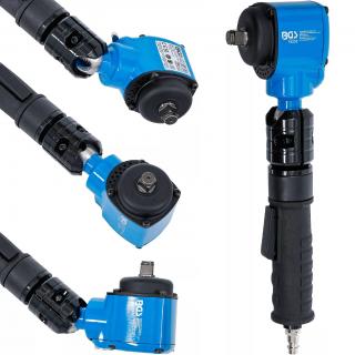 Uťahovák pneumatický úderový, uhlový, s otočnou a sklopnou hlavou, 1/2 , 650 Nm (Air Impact Wrench | angled | with rotatable and tiltable head | 12.5 mm (1/2 ) | 650 Nm (BGS 74232))