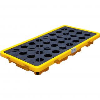 Vaňa na odkvapkávanie oleja, s otvoreným sieťkovaným roštom, pre 2 x 200 l sudy (Oil Drip Pan | with open mesh flooring | for 2 x 200-l drums (BGS 70047))