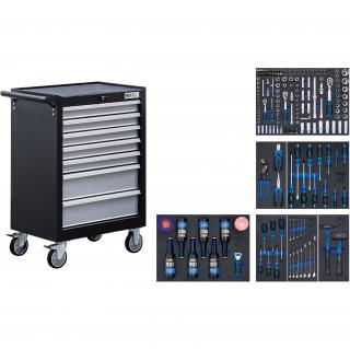 Vozík dielenský, 7 zásuviek, 227 dielov náradia, BGS 6069 (Workshop Trolley | 7 Drawers | with 227 Tools (BGS 6069))