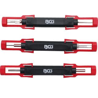 Vypichováky konektorov, univerzálne, 3 diely, BGS 9807 (Terminal Tool Kit | universal | 3 pcs. (BGS 9807))