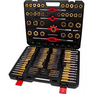 Závitníky a očká, metrické, potiahnuté titánom, 119 dielov, Welzh 4888-WW (119-Piece Titanium Metric Tap &amp; Die Set (Welzh 4888-WW))