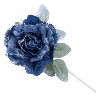 Pivónia s listom, modrá, stonka, veľkosť kvetu: 12 cm, dĺžka kvetu: 23 cm, bal. 6 ks
