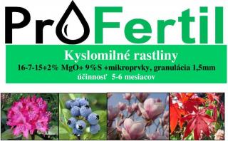 ProFertil Kyslomilné rastliny 16-7-15+4MgO 5-6M hnojivo (10kg)
