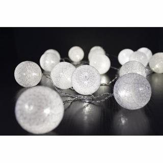Reťaz Cottonball, White, 16 LED studená biela