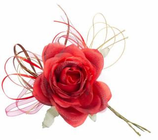 Ruža, červená, stonka, veľkosť kvetu: 10 cm, dĺžka kvetu: 18 cm, bal. 6 ks