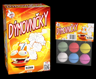 Dymovničky farebné 72 ks mix farieb