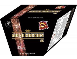 Ohňostroj Gold edition 35rán 25mm šikmý FAN