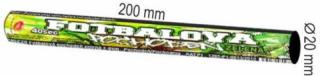 Pochodeň futbalová zelená+dym 20mm 5ks/bal
