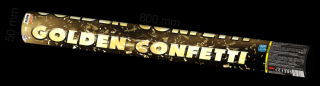 Vystreľovacie konfety zlaté 80cm