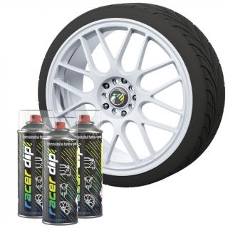 RACER DIP® 3-pack spreje pre kolesá do rozmeru 16 palcov Alpine biela™