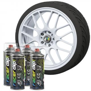 RACER DIP® 4-pack spreje pre kolesá od rozmeru 16 palcov do 19 palcov Alpine biela™