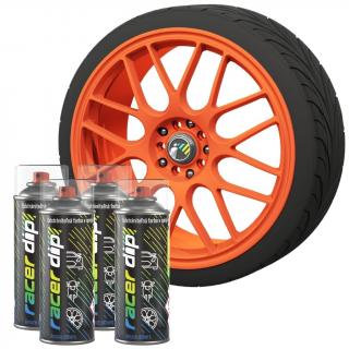 RACER DIP® Sada 4 ks Neon oranžová™