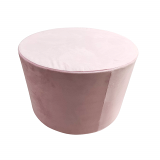 Modulárny taburet 60cm Farba: ružová, materiál: mikro semiš