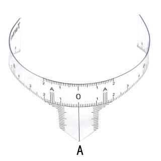 Plastové pravítko na obočie A