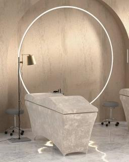 Poťah na matrac pre kozmetičky Wave 60cm Farba: beige