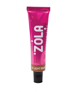 ZOLA farba na obočie s kolagénom 15 ml Farba: 01 Light brown
