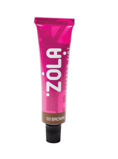 ZOLA farba na obočie s kolagénom 15 ml Farba: 03 Brown