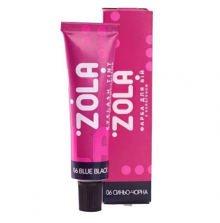 ZOLA farba na obočie s kolagénom 15 ml Farba: 06 Blue Black