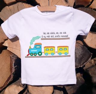 Detské tričko - Ide, ide vláčik, ide, ide vlak