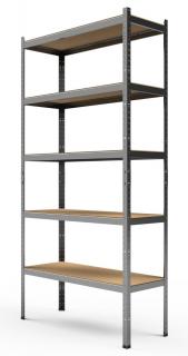 Marbo Kovový Regál Série Primo 180x80x30 5 p. nosnosť 500 Kg pozinkovaný