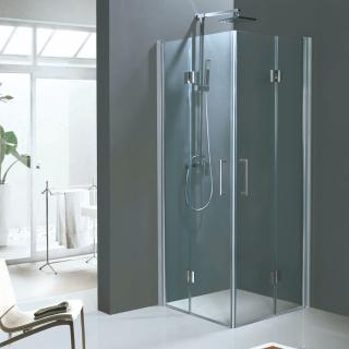 Aquatek - DYNAMIC A6 štvorcový sprchový kút 90 x 90, číre sklo (Sprchový kút štvorcový s dvomi sklápacími dverami)