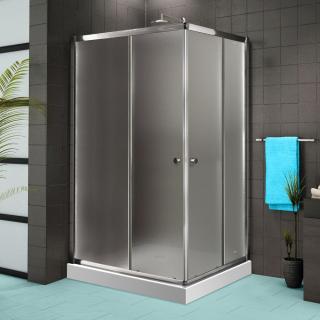 Aquatek - FAMILY R14 obdĺžnikový sprchový kút 100 x 80, číre sklo (Sprchový kút obdĺžnikový s dvomi zásuvnými dverami)