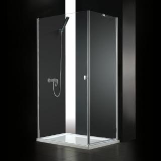 Aquatek - GLASS R10 obdĺžnikový sprchový kút 100 x 80, sklo frost (Sprchový kút obdĺžnikový s jednými otváracími dverami)